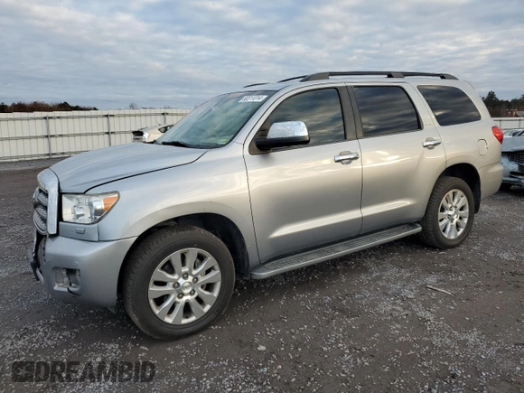 2014 Toyota Sequoia Platinum with VIN 5TDDY5G10ES094035, listed as a Copart auction lot 80311314 with 149,692 mi miles and Salvage Title. Bid and sale history available at carsss.com. Image 1.