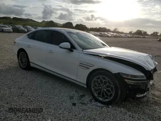2021 Genesis G80 3.5T Prestige with VIN KMTGC4SD2MU048659, listed as a Copart auction lot 79941104 with 0 mi miles and Non Repairable. Bid and sale history available at carsss.com. Image 4.