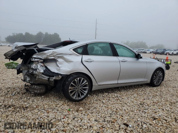 2017 Genesis G80 3.8L z VIN KMHGN4JE1HU175973, wystawiony jako Copart lot #55889575 z przebiegiem 106 543 mil mil oraz Szkoda całkowita • Salvage title. Historia ofert i sprzedaży dostępna na DreamBid. Obrazek 3.