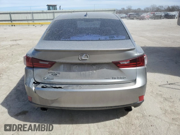 2015 Lexus IS 250 with VIN JTHCF1D26F5023662, listed as a Copart auction lot 49314285 with 142,086 mi miles and Salvage Title. Bid and sale history available at DreamBid. Image 6.