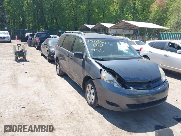 2010 Toyota Sienna CE with VIN 5TDKK4CC5AS296647, listed as a IAAI auction lot 42108661 with 204,048 mi miles and . Bid and sale history available at DreamBid. Image 1.
