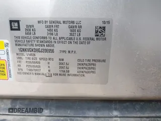 2016 Chevrolet Traverse LT with VIN 1GNKVGKD8GJ206956, listed as a IAAI auction lot 41678366 with 118,584 mi miles and . Bid and sale history available at DreamBid. Image 9.