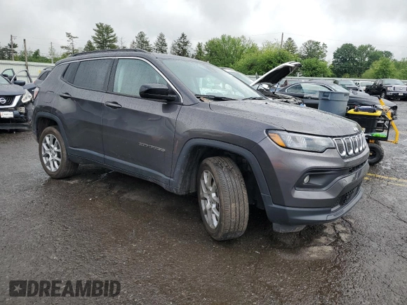 2022 Jeep Compass Latitude Lux с VIN 3C4NJDFB4NT170410, выставлен на аукционе Copart как лот 57294025 с пробегом 30 776 миль миль и Списание • Salvage title. История ставок и продаж доступна на DreamBid. Изображение 4.