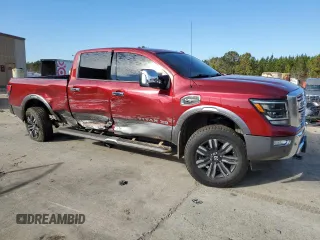 2021 Nissan Titan SV z VIN 1N6AA1FBXMN513634, wystawiony jako Copart lot #41454345 z przebiegiem 110 134 mil mil oraz Szkoda całkowita • Salvage title. Historia ofert i sprzedaży dostępna na DreamBid. Obrazek 4.