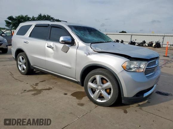 2012 Dodge Durango Citadel with VIN 1C4SDJET6CC240551, listed as a Copart auction lot 58664595 with 180,814 mi miles and Salvage title. Bid and sale history available at DreamBid. Image 4.