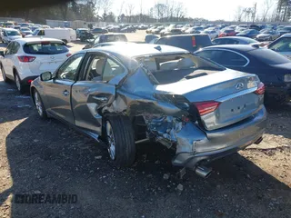 2020 Infiniti Q50 Luxe with VIN JN1EV7AP6LM201347, listed as a IAAI auction lot 41541566 with 29,697 mi miles and . Bid and sale history available at DreamBid. Image 3.