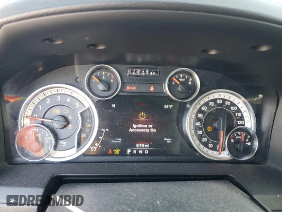 2017 Ram 2500 Laramie with VIN 3C6UR5FL8HG625296, listed as a Copart auction lot 48218105 with 91,749 mi miles and Salvage Title. Bid and sale history available at carsss.com. Image 9.