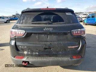 2020 Jeep Compass Trailhawk with VIN 3C4NJDDBXLT196297, listed as a Copart auction lot 87486584 with 108,766 mi miles and Salvage Title. Bid and sale history available at carsss.com. Image 6.