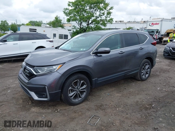 2021 Honda CR-V EX-L with VIN 2HKRW2H83MH607305, listed as a IAAI auction lot 42254257 with 73,291 mi miles and . Bid and sale history available at DreamBid. Image 17.