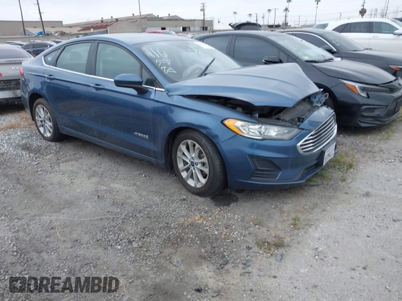 2019 Ford Fusion Hybrid SE with VIN 3FA6P0LU2KR148731, listed as a IAAI auction lot 41776405 with Not Provided miles. Bid and sale history available at carsss.com. Image 1.