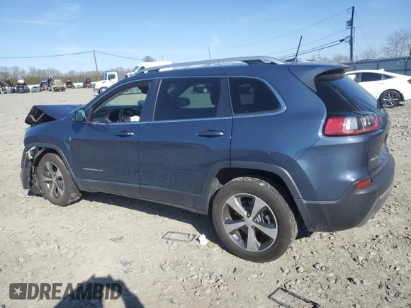 2020 Jeep Cherokee Limited z VIN 1C4PJMDX1LD522661, wystawiony jako Copart lot #47737305 z przebiegiem 35 583 mil mil oraz Szkoda całkowita • Salvage title. Historia ofert i sprzedaży dostępna na DreamBid. Obrazek 2.