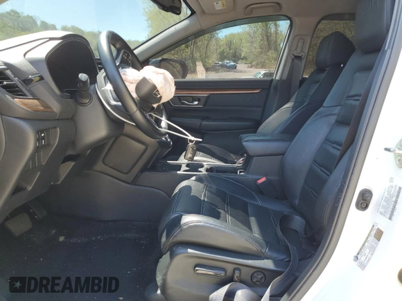2017 Honda CR-V EX-L with VIN 5J6RW1H8XHL001280, listed as a Copart auction lot 55015985 with 58,280 mi miles and Salvage Title. Bid and sale history available at carsss.com. Image 7.