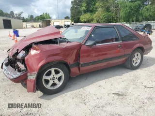 1991 Ford Mustang with VIN 1FACP41M9MF190973, listed as a Copart auction lot 54687845 with 57,523 mi miles and Salvage title. Bid and sale history available at DreamBid. Image 1.