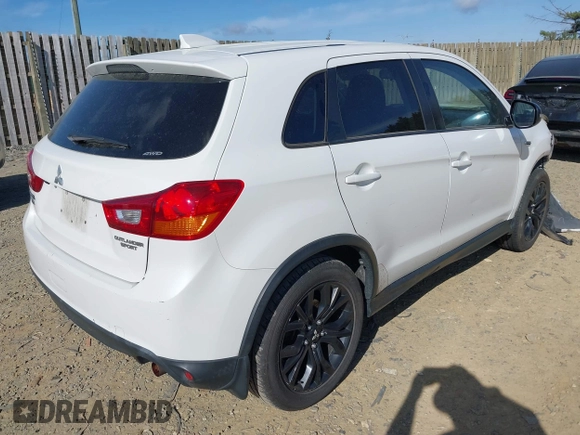 2017 Mitsubishi Outlander Sport ES 2.0 with VIN JA4AR3AU9HZ068585, listed as a IAAI auction lot 41914883 with 173,378 mi miles. Bid and sale history available at carsss.com. Image 4.