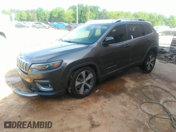 2019 Jeep Cherokee Limited with VIN 1C4PJLDB1KD392751, listed as a IAAI auction lot 41716866 with 69,545 mi miles and . Bid and sale history available at DreamBid. Image 2.