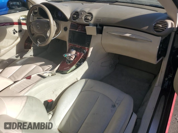2006 Mercedes-Benz CLK-Class 3.5L with VIN WDBTJ56J46F181969, listed as a Copart auction lot 77657524 with 0 mi miles and Clean Title. Bid and sale history available at carsss.com. Image 8.