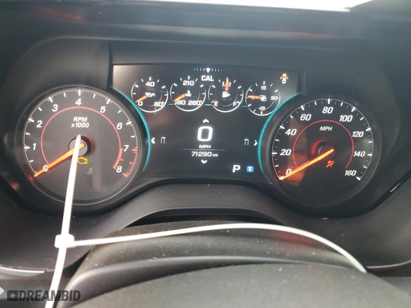 2017 Chevrolet Camaro 2LT with VIN 1G1FD1RX9H0103975, listed as a Copart auction lot 83843944 with 71,290 mi miles and Salvage Title. Bid and sale history available at carsss.com. Image 9.