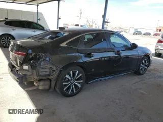 2023 Honda Civic Sedan EX with VIN 2HGFE1F72PH310289, listed as a Copart auction lot 49310585 with 58,828 mi miles and Salvage Title. Bid and sale history available at carsss.com. Image 3.