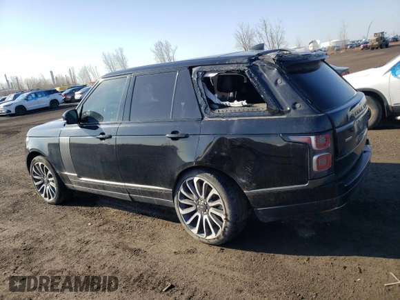 2019 Land Rover Range Rover with VIN SALGS2RE6KA520485, listed as a Copart auction lot 52770925 with 94,076 mi miles and Salvage title. Bid and sale history available at DreamBid. Image 2.