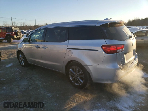 2016 Kia Sedona SX-L with VIN KNDME5C13G6155704, listed as a Copart auction lot 42119465 with 98,597 mi miles and Salvage Title. Bid and sale history available at carsss.com. Image 2.