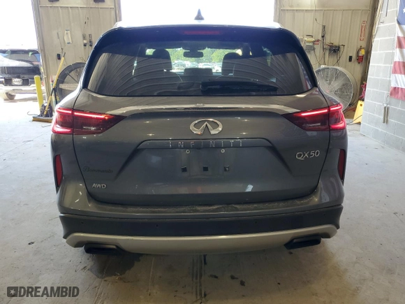 2019 Infiniti QX50 LUXE with VIN 3PCAJ5M35KF123753, listed as a Copart auction lot 70190204 with 94,166 mi miles and Salvage Title. Bid and sale history available at carsss.com. Image 6.