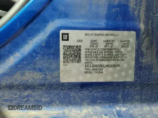 2018 Chevrolet Sonic LT with VIN 1G1JD6SB1J4115929, listed as a Copart auction lot 68690124 with 98,532 mi miles and Salvage title. Bid and sale history available at DreamBid. Image 12.