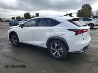 2021 Lexus NX with VIN JTJGJRDZ9M2166856, listed as a Copart auction lot 44993055 with 83,674 mi miles and Salvage Title. Bid and sale history available at carsss.com. Image 2.