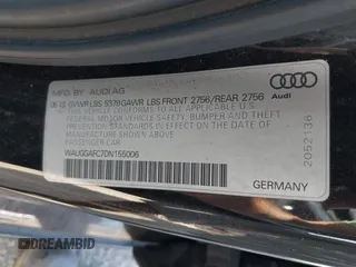 2013 Audi A6 Premium Plus with VIN WAUGGAFC7DN155006, listed as a IAAI auction lot 42535357 with 163,235 mi miles and . Bid and sale history available at DreamBid. Image 9.