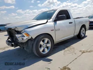2014 Ram 1500 Express with VIN 3C6JR6AT1EG101287, listed as a Copart auction lot 48696445 with 120,248 mi miles and Salvage title. Bid and sale history available at DreamBid. Image 1.
