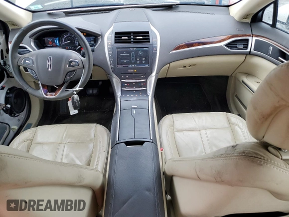 2015 Lincoln MKZ Hybrid with VIN 3LN6L2LUXFR609516, listed as a Copart auction lot 57986625 with 110,268 mi miles and Salvage title. Bid and sale history available at DreamBid. Image 8.