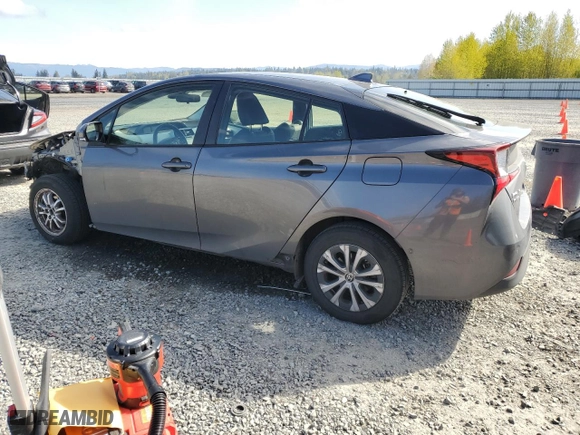 2019 Toyota Prius LE with VIN JTDL9RFU6K3005433, listed as a Copart auction lot 53310095 with 88,271 mi miles and Salvage Title. Bid and sale history available at carsss.com. Image 2.