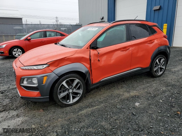 2018 Hyundai Kona Ultimate with VIN KM8K5CA5XJU115409, listed as a Copart auction lot 85286154 with 81,260 mi miles and Salvage Title. Bid and sale history available at carsss.com. Image 1.