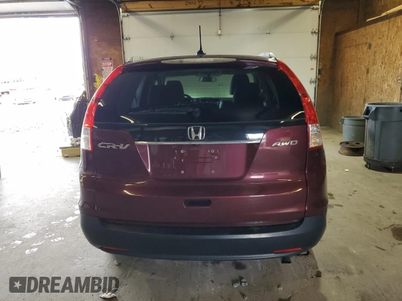 2012 Honda CR-V EX-L with VIN 5J6RM4H79CL046864, listed as a Copart auction lot 63052525 with 243,943 mi miles and Clean title. Bid and sale history available at DreamBid. Image 6.