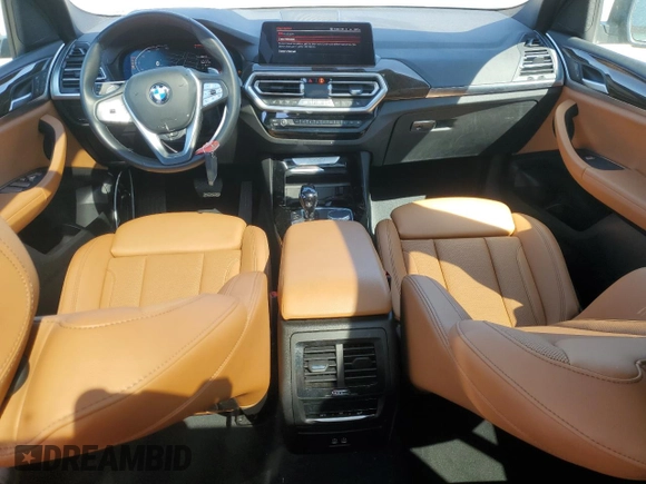 2022 BMW X3 sDrive30i with VIN 5UX43DP08N9M86824, listed as a Copart auction lot 52210665 with 38,841 mi miles and Clean Title. Bid and sale history available at carsss.com. Image 8.