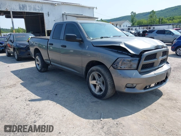 2012 Ram 1500 Express with VIN 1C6RD7FT1CS264737, listed as a IAAI auction lot 42343855 with 148,368 mi miles and . Bid and sale history available at DreamBid. Image 1.