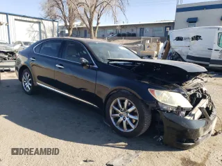 2007 Lexus LS 460 L with VIN JTHGL46FX75011432, listed as a Copart auction lot 42060325 with 137,954 mi miles and Salvage Title. Bid and sale history available at DreamBid. Image 4.