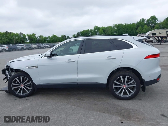 2019 Jaguar F-Pace 25t Prestige with VIN SADCK2GX3KA602396, listed as a IAAI auction lot 42377936 with 58,274 mi miles and . Bid and sale history available at DreamBid. Image 14.