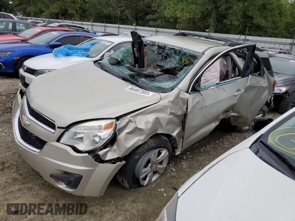 2013 Chevrolet Equinox LT with VIN 2GNALDEK3D6158818, listed as a Copart auction lot 66487303 with Not Provided miles and Salvage Title. Bid and sale history available at DreamBid. Image 1.