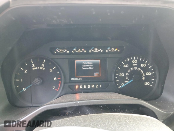 2017 Ford F-150 XL with VIN 1FTEX1CP4HFB07108, listed as a Copart auction lot 59360975 with 106,503 mi miles and Salvage title. Bid and sale history available at DreamBid. Image 9.