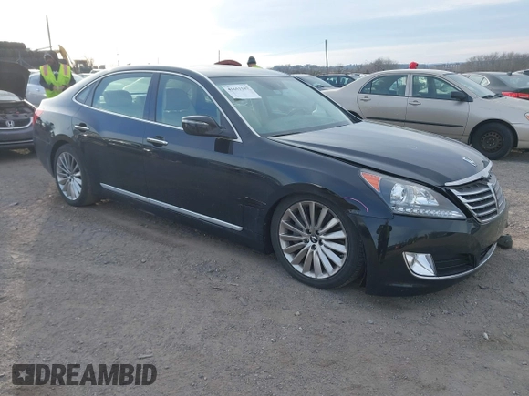 2014 Hyundai Equus Ultimate z VIN KMHGH4JH4EU083592, wystawiony jako IAAI lot #41651107 z przebiegiem 48 252 mil mil oraz . Historia ofert i sprzedaży dostępna na DreamBid. Obrazek 1.