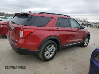 2021 Ford Explorer XLT with VIN 1FMSK8DH9MGA82756, listed as a Copart auction lot 47568855 with 131,186 mi miles and Salvage Title. Bid and sale history available at carsss.com. Image 3.