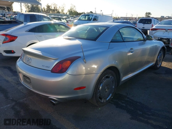 2003 Lexus SC 430 with VIN JTHFN48Y230044310, listed as a IAAI auction lot 41403951 with 130,183 mi miles and . Bid and sale history available at DreamBid. Image 4.