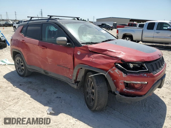 2020 Jeep Compass Trailhawk with VIN 3C4NJDDB6LT208185, listed as a Copart auction lot 56892265 with 90,924 mi miles and Salvage title. Bid and sale history available at DreamBid. Image 4.