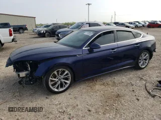 2021 Audi A5 Sportback Premium z VIN WAUABCF5XMA063056, wystawiony jako Copart lot #51165505 z przebiegiem Nie podano mil oraz Szkoda całkowita • Salvage title. Historia ofert i sprzedaży dostępna na DreamBid. Obrazek 1.