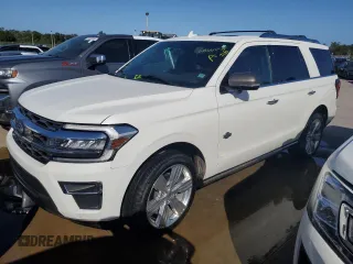 2022 Ford Expedition King Ranch с VIN 1FMJU1NT0NEA02418, выставлен на аукционе Copart как лот 74466054 с пробегом 36 689 миль миль и На запчасти • Non repairable. История ставок и продаж доступна на DreamBid. Изображение 1.