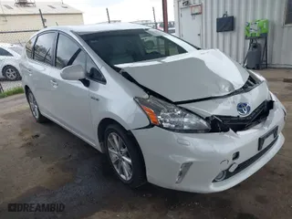 2014 Toyota Prius v Two with VIN JTDZN3EU5EJ002575, listed as a IAAI auction lot 41627057 with 268,352 mi miles. Bid and sale history available at carsss.com. Image 1.