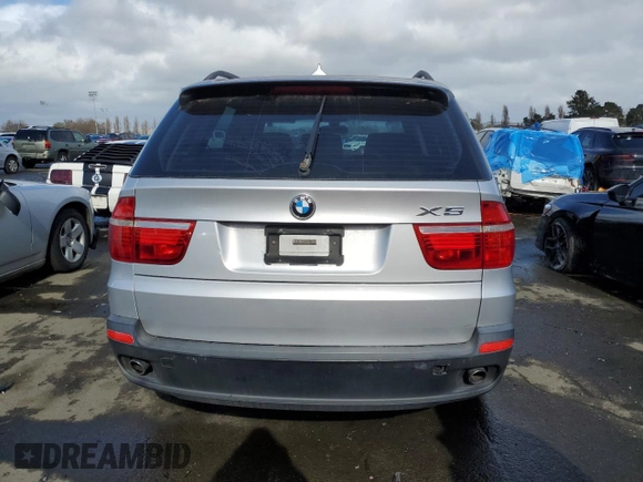 2008 BMW X5 3.0si with VIN 5UXFE43588L030785, listed as a Copart auction lot 46093105 with 122,328 mi miles and Salvage Title. Bid and sale history available at carsss.com. Image 6.