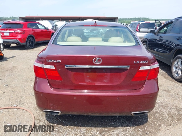2009 Lexus LS 460 with VIN JTHBL46F895090838, listed as a IAAI auction lot 42437405 with 174,271 mi miles and . Bid and sale history available at DreamBid. Image 16.