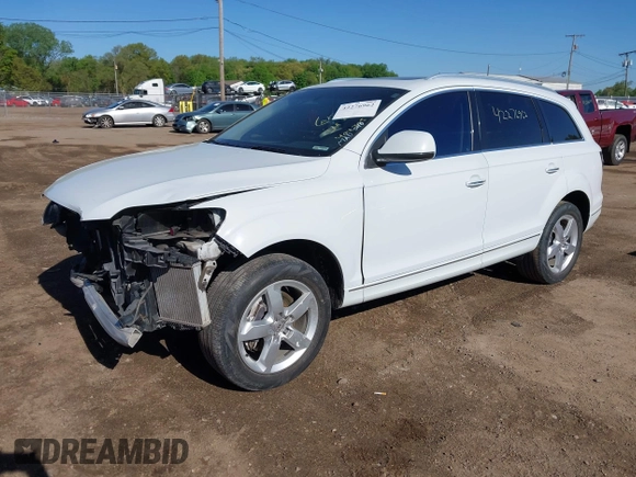 2014 Audi Q7 Premium Plus with VIN WA1LMAFE8ED012398, listed as a IAAI auction lot 42276962 with 131,012 mi miles and . Bid and sale history available at DreamBid. Image 18.