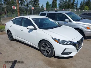 2021 Nissan Sentra SV with VIN 3N1AB8CV1MY285892, listed as a IAAI auction lot 42203454 with 56,147 mi miles and . Bid and sale history available at DreamBid. Image 1.